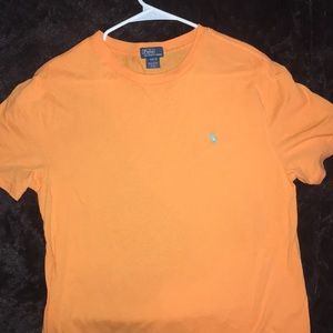 Orange Ralph Lauren polo t-shirt